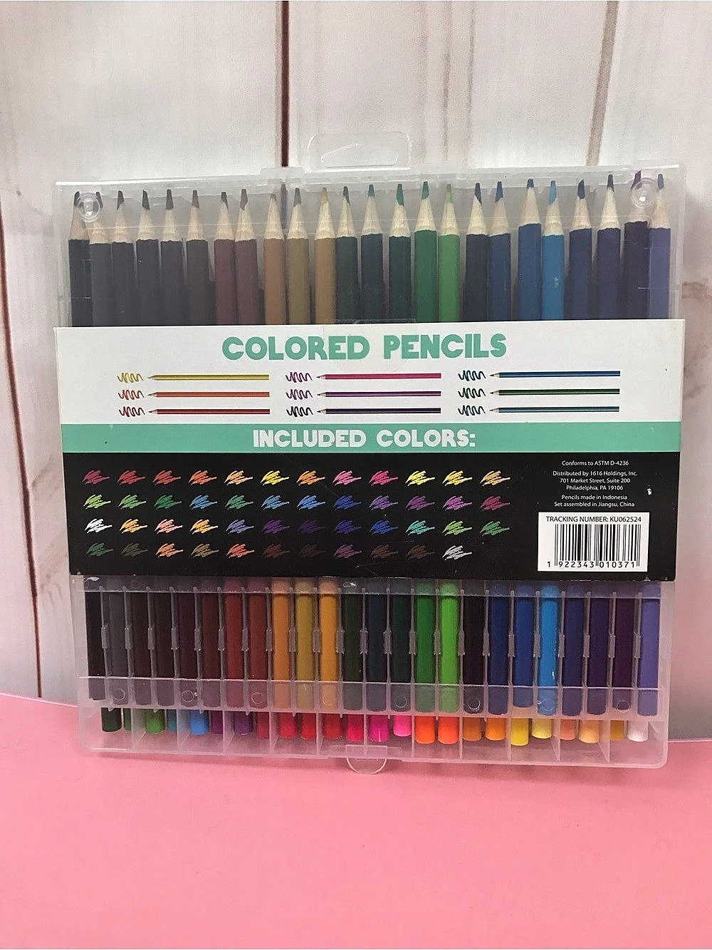 1616 Holdings Colored Pencils Set With Stand 48-Count Multicolor - Picture 2 of 2